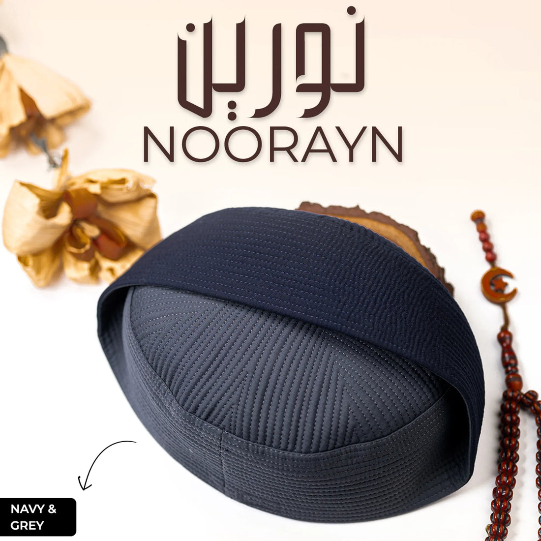 Noorayn Koofi (2 Colors in 1 Cap)
